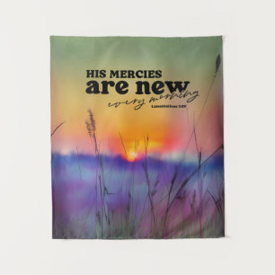 Tenture Lamentations 3:23 Ses Mérites Sont Nouveau Verse B