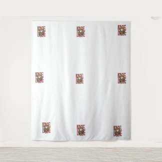 Tenture L'amour au-delà du temps - Skeleton Embrace Art