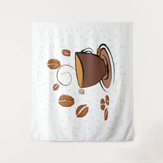 Tenture L'amour du café (Devant)