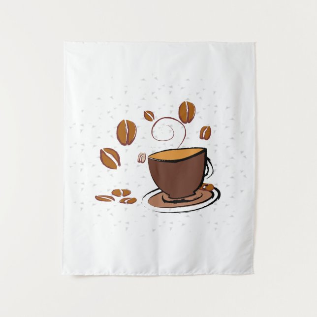 Tenture L'amour du café (Devant)