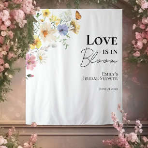 Tenture L'amour est en fleur   Arrière-plan Fête des marié