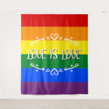 L'amour est l'amour Arc-en-ciel LGBTQ Pride Contex