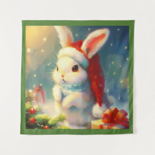Tenture Lapin de Noël 2