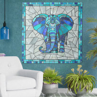 L'art de la mosaïque Blue Elephant