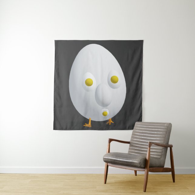 Tenture L'art de l'oeuf RG RA (En situation)