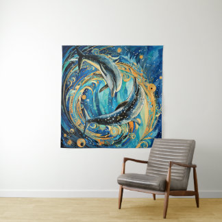 Tenture L'art des dauphins