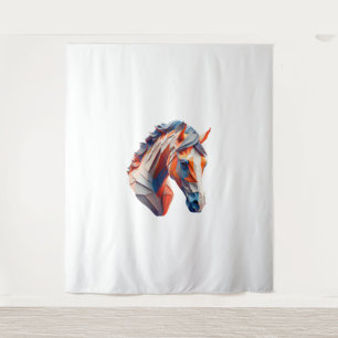 Tenture L'art du cheval Abstrait Un tour coloré sur la fau