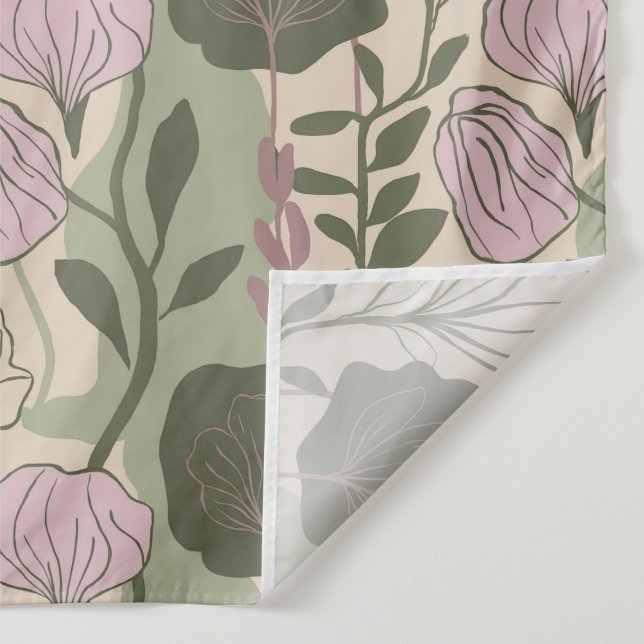 Tenture "Lavender Fern Whimsy" (Détail)