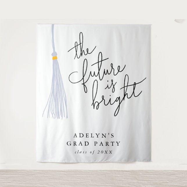 Tenture L'Avenir Est Bright White Tassel Moderne (Devant)