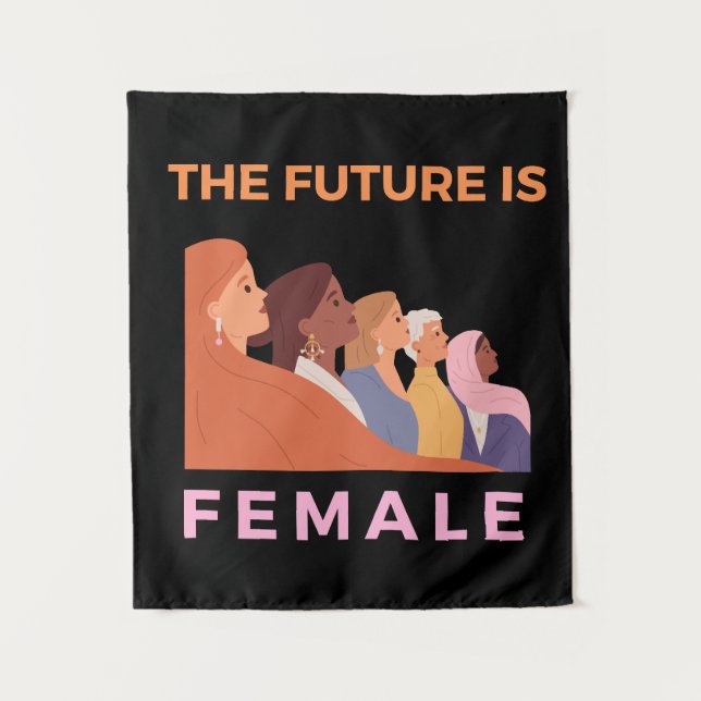 Tenture L'Avenir Est Féminin (Devant)