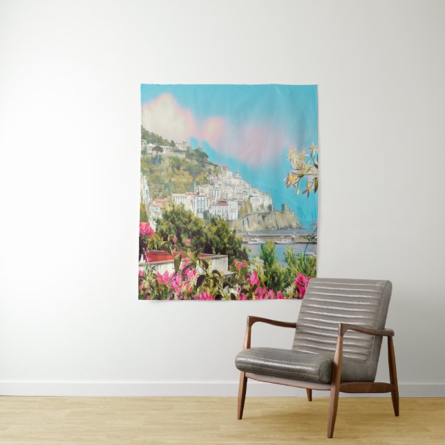 Tenture ldp AMALFI - panorama - Côte d'Amalfi (En situation)