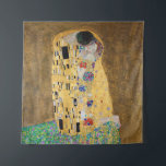 Tenture Le baiser de Gustav Klimt<br><div class="desc">The Kiss by Gustav Klimt The Kiss est une peinture à l'huile sur toile avec de la feuille d'or, de l'argent et du platine. par le peintre symboliste autrichien Gustav Klimt. Il a été peint à un moment donné en 1907 et 1908, au plus fort de ce que les savants...</div>