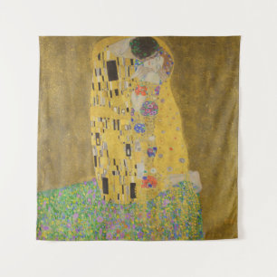 Tenture Le Baiser, Peinture à l'huile Art Nouveau, Gustav