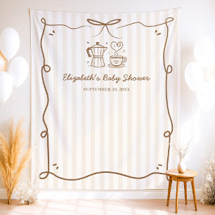 Tenture Le bébé brasse du Baby shower de café