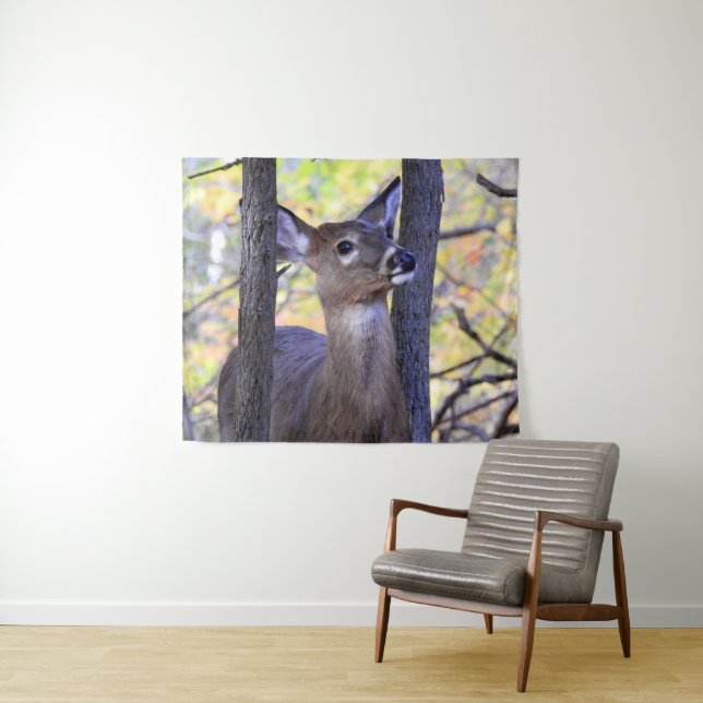 Tenture Le cerf dans les bois (En situation (horizontale))