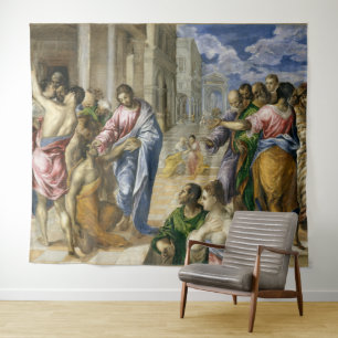 Tenture Le Christ guérissant l'aveugle El Greco