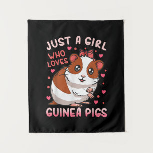 Tenture Le Cochon De Guinée Juste Une Fille Qui Aime Les C