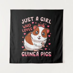 Tenture Le Cochon De Guinée Juste Une Fille Qui Aime Les C