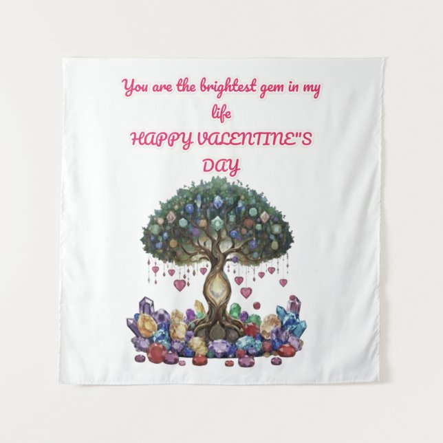 Tenture Le Cœur de l'Arbre de Gemmes : Un Saint-Valentin R (Devant)