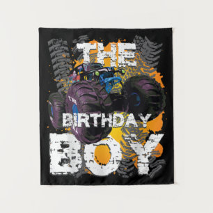 Tenture Le garçon d'anniversaire Monster Truck famille app