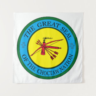 Tenture Le grand sceau de la nation Choctaw de l'Oklahoma