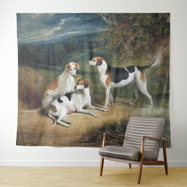 Tenture Le musée des Beaux-Arts de Trois Hounds| Mur (En situation (horizontale))