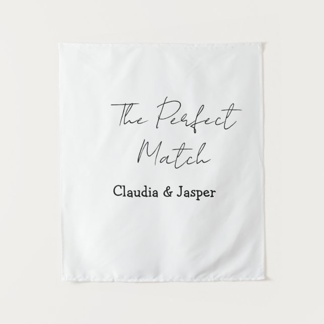 Tenture Le nom de couple parfait mariage simple couple (Devant)