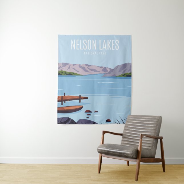 Tenture Le parc national de Nelson Lake (En situation)