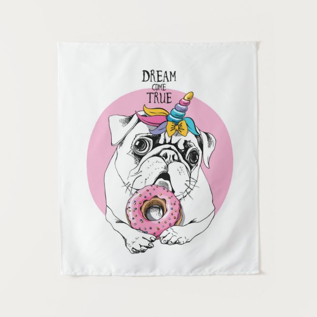 Tenture Le rêve viennent vrai (Devant)