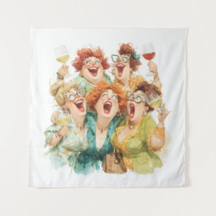 Tenture Le rire nocturne des dames