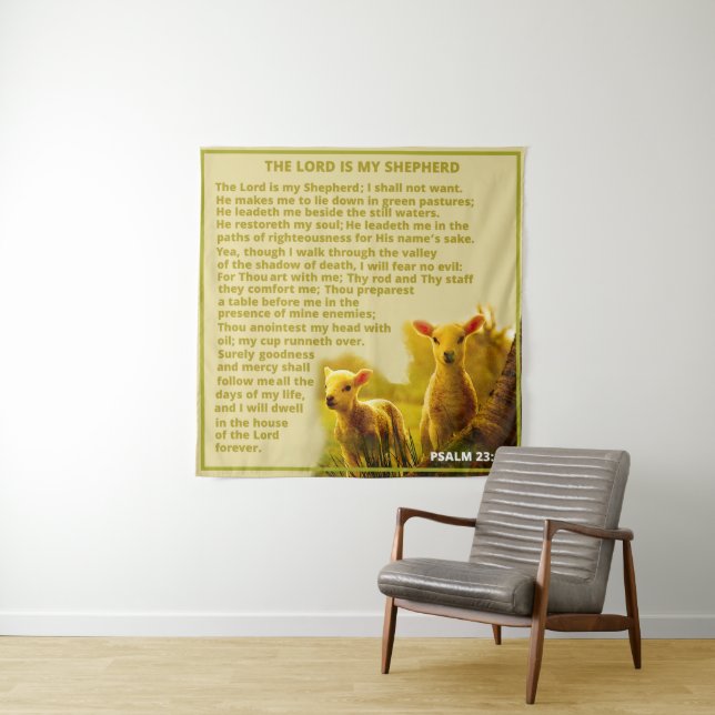 Tenture Le Seigneur est mon Berger (En situation)