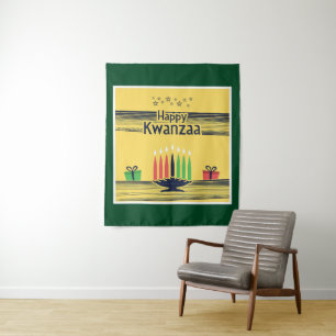 Tenture Le ton chaud et célébratif de Kwanzaa de SlipperyJ