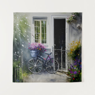 Tenture Le Vélo du jardin