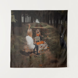 Tenture Lecteur Psychique Moyen Witchy Dark Occult AI Art