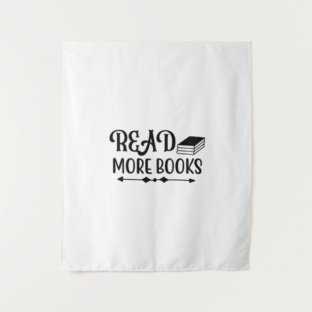 Tenture Lecture Art Lire plus Livres (Devant)