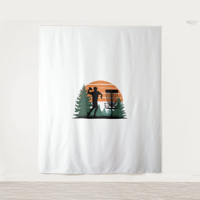 Tenture Lecture du disque de golf Vintage Retro (Devant)