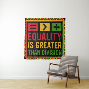 Tenture L'Égalité Est Plus Grande Que La Division Math His