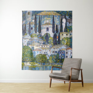 Tenture L'église à Cassone Gustav Klimt Affiche