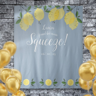 Tenture Lemons Main Squeeze Mariage Civil Toile de Fond Ph