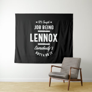 Tenture Lennox Nom Personnalisé Anniversaire