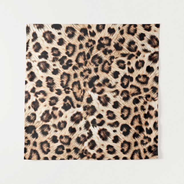 Tenture Leopard Design Motif : Wild Elegance. (Devant)