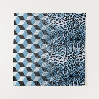 Tenture Léopard Géométrique, Design de peau animale.