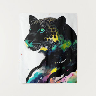 Tenture Leopard Nature sauvage Animal Couleur Art Peinture