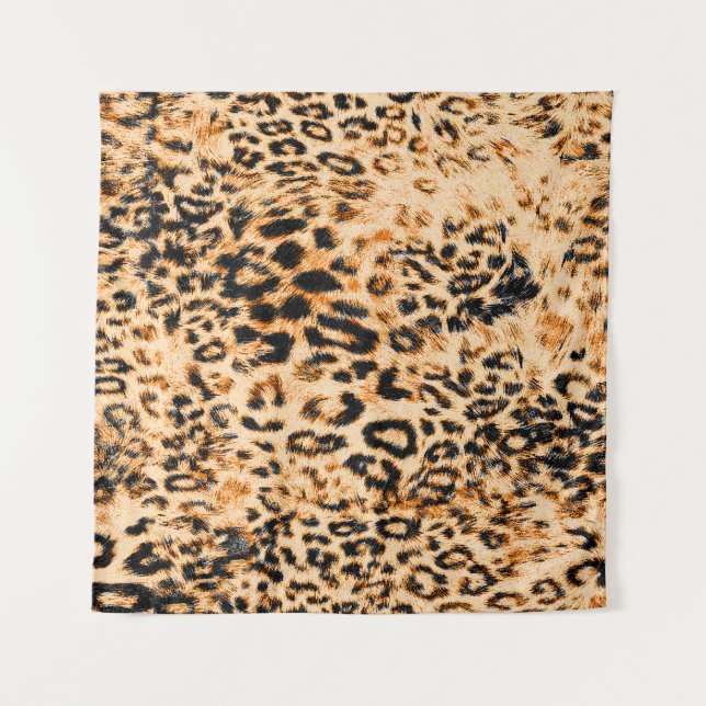 Tenture Leopard skin texture, leopard pattern (Devant)