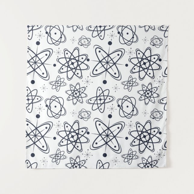Tenture L'ère atomique : Motifs modernes du milieu du sièc (Devant)