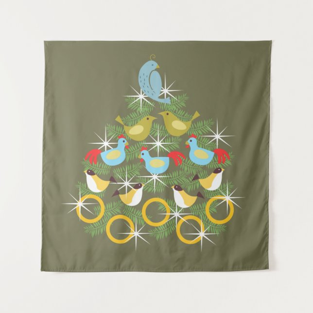 Tenture les 12 jours de noël (Devant)