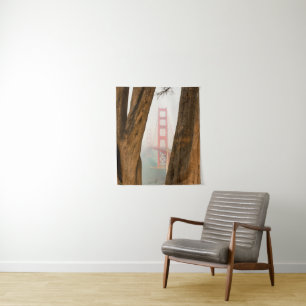 Tenture Les arbres de golden gate bridge de donnent sur
