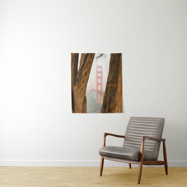 Tenture Les arbres de golden gate bridge | de donnent sur (En situation)