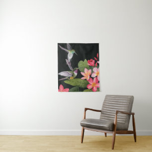 Tenture Les colibris de la Plumeria