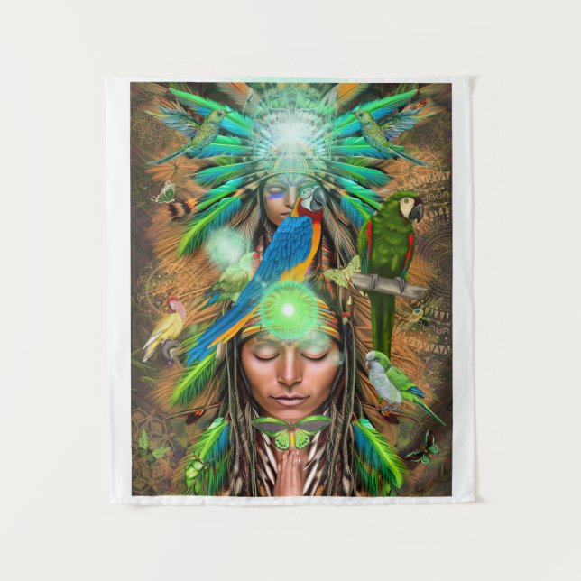 Tenture Les dieux de Macaw (Devant)